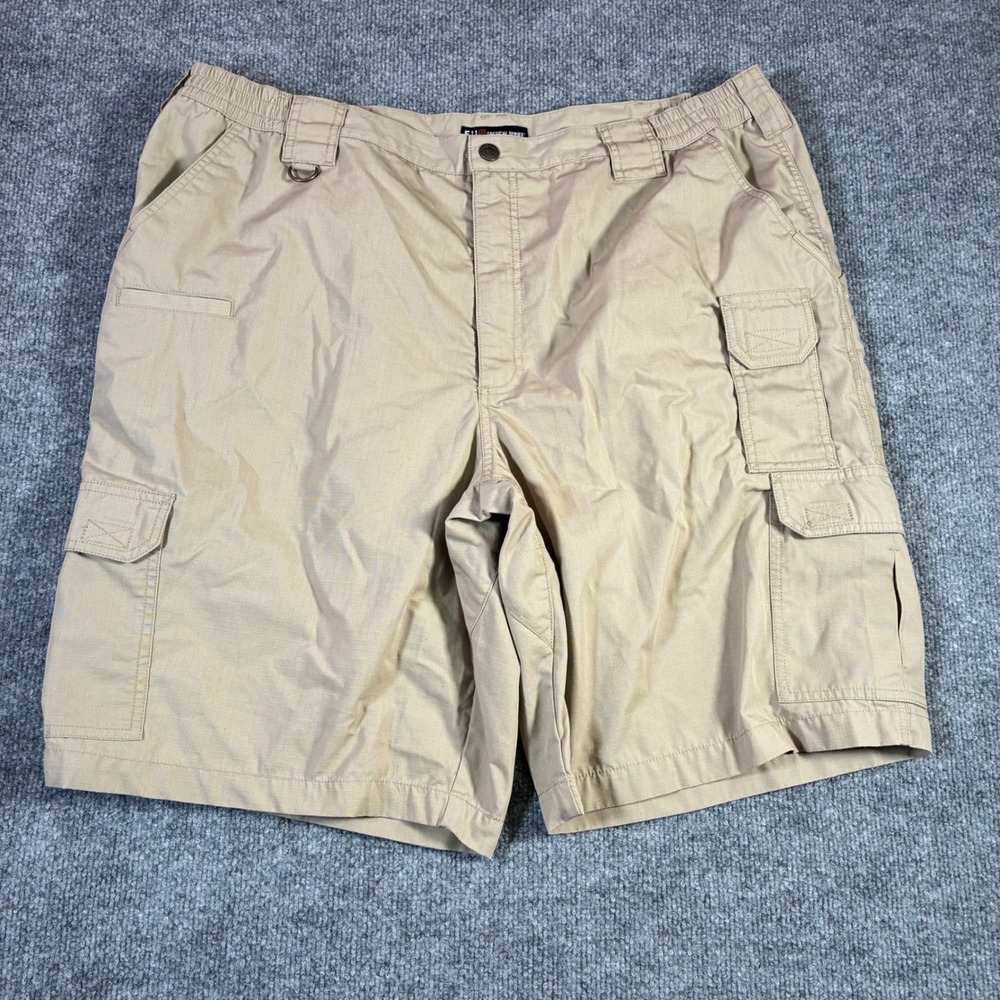 5.11 Tactical Cargo‎ Shorts Mens 42 Khaki Ripstop Utility Multi Pocket